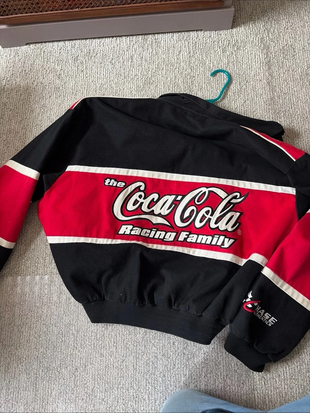 Coca-Cola Black and Red Racing Family Bomber Jacket